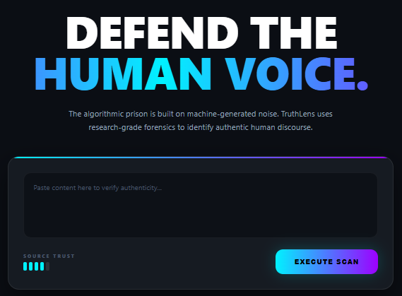 TruthGeek Scanner Interface